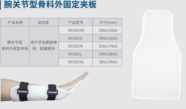 腕關節(jié)型骨科外固定夾板