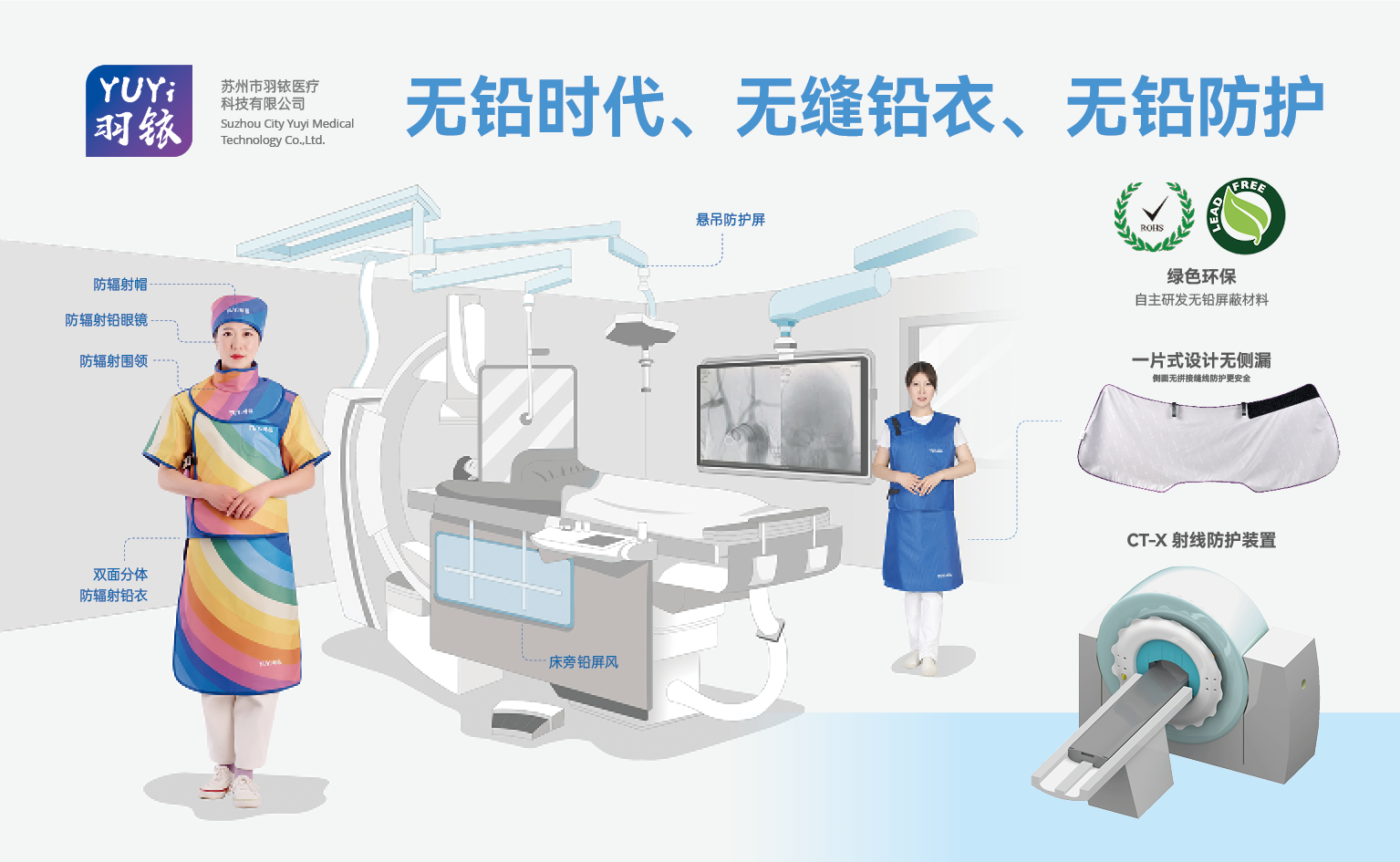 無鉛時(shí)代、無縫鉛衣、無鉛防護(hù)