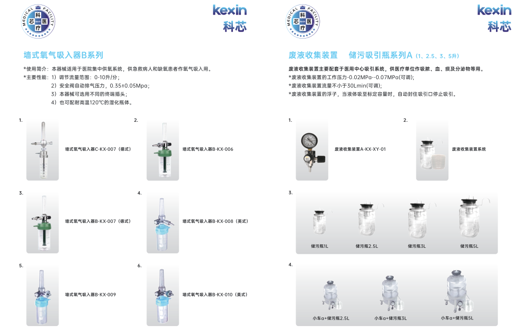 墻式氧氣吸入器B系列